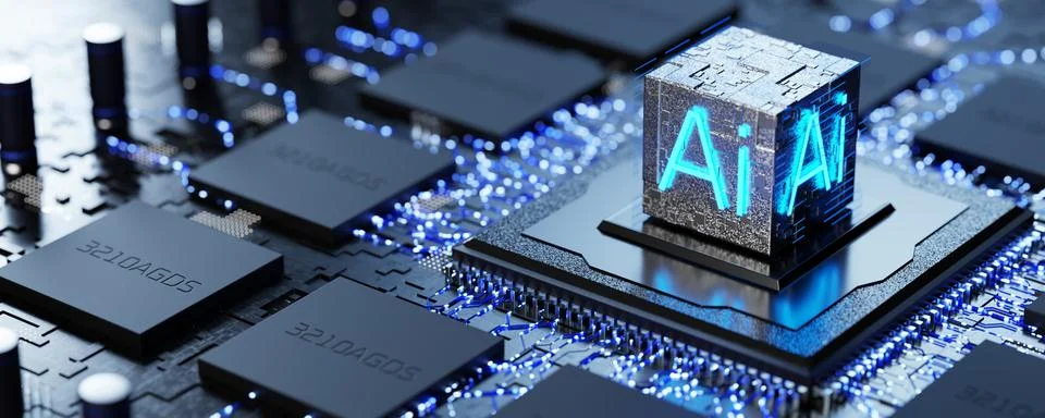 Training a neural network. Artificial intelligence concept. Artificial inte.. Stock Illustration