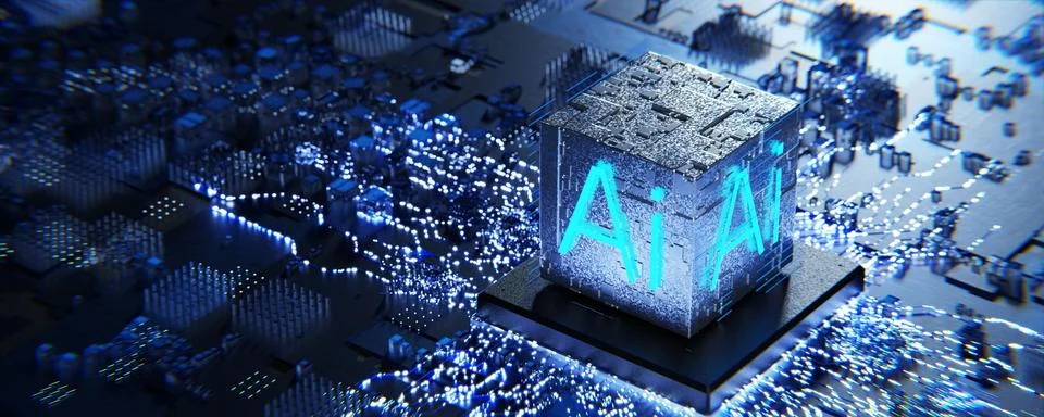 Training a neural network. Artificial intelligence concept. Artificial inte.. Stock Illustration