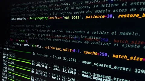 Training a neural network. Stock Footage 293088189