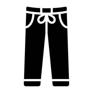 Training Pants Vector Icon Design Illustration Stock Illustration