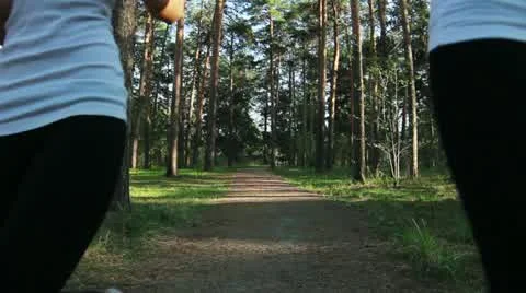 Training in park Stock Footage 11128745