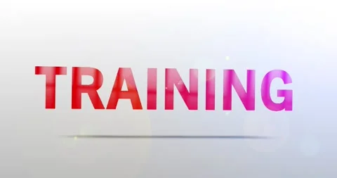 Training. Particle Logo. Text Animation Vídeo Stock 135722341