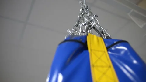 Training pear hangs on a chain Stock Footage 57244229