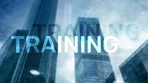 Training. Personal development. Business and education, E-Learning concept. Ilustración de archivo