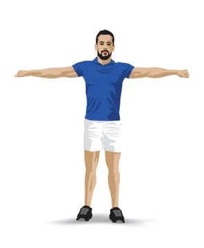 Training pose Stock Illustration