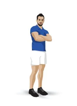 Training pose Stock Illustration