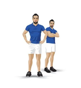 Training pose Stock-Illustration