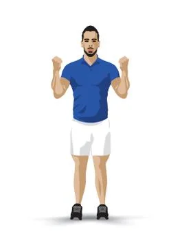 Training pose イラスト素材