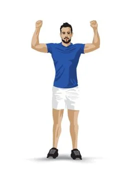 Training pose Stock-Illustration