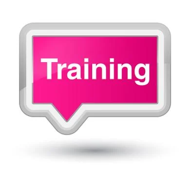 Training prime pink banner button Illustrazione stock