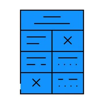 Training program icon color illustration 库存插图