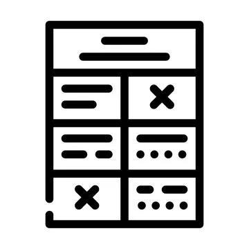 Training program line icon vector illustration Stock Illustration