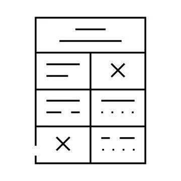 Training program line icon vector illustration イラスト素材