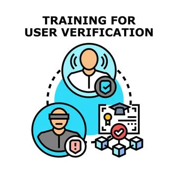 Training program for secure user verification identity management Stock-Illustration