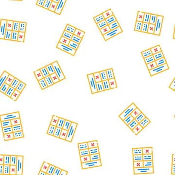 Training program vector seamless pattern Stock Illustration