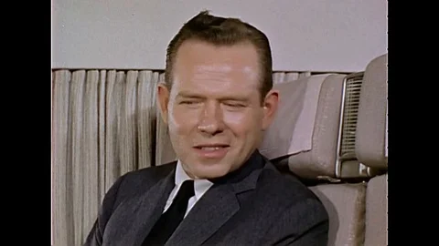 Training programs for control tower operators in 1963. Stock Footage 102906456