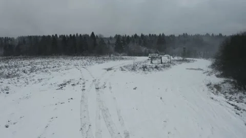 Training range for tanks Stock Footage 147279726
