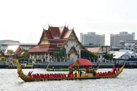The training of the Royal Barges Procession Foto stock