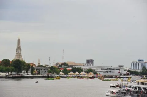 The training of the Royal Barges Procession Foto stock