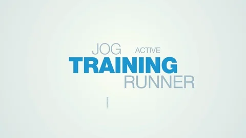 Training runner jog healthy jogger lifestyle fit fitness sport exercise female Stock-Footage 93752398