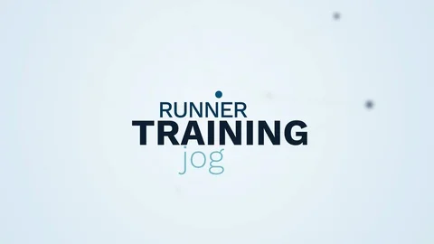 Training runner jog healthy jogger lifestyle fit fitness sport exercise female Видео 96718409