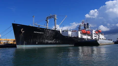 Training school ship vessel TS KENNEDY Stock Footage 46449736