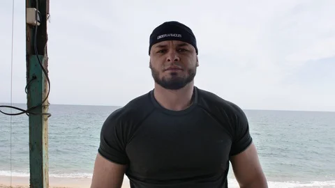 Training by the sea 10 Stock Footage 128798181