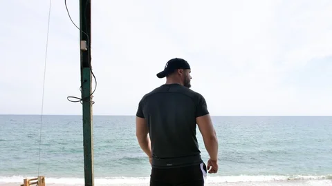 Training by the sea 13 Stock Footage 128821292