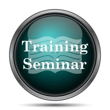 Training seminar icon. Internet button on white background.. 스톡 일러스트