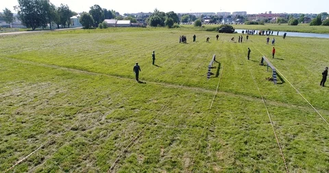 Training session of rescuers and firefighters. Obstacle course Stock Footage 101009635