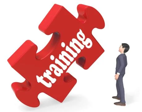 Training Shows Education Learning And Development 3d Rendering Stock Illustration