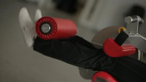 Training on the simulator. Video stock 22202374