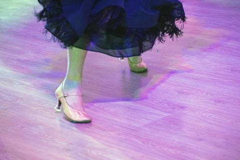 Training for the Standard Ballroom Dance Program, Junior Class Stock Photos