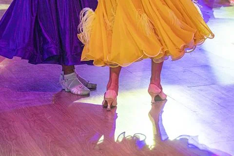 Training for the Standard Ballroom Dance Program, Junior and Juvenile Class Stock Photos