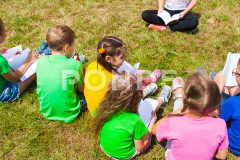 Training in summer camp Stock Photos