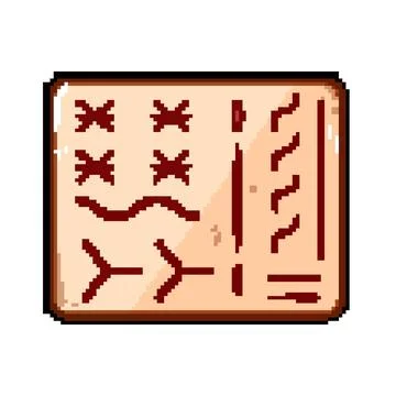 Training suture practice pad pixel art vector illustration Stock Illustration