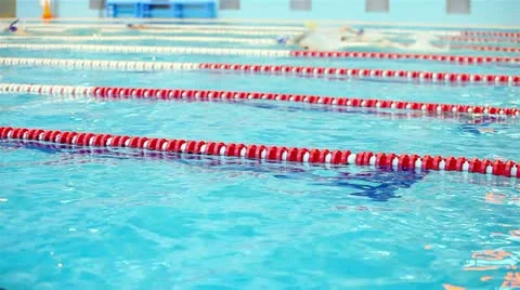 Training, swimming pool Stock Footage 22083977