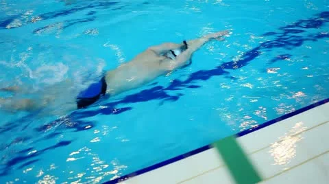 Training, swimming pool Stock Footage 22142955