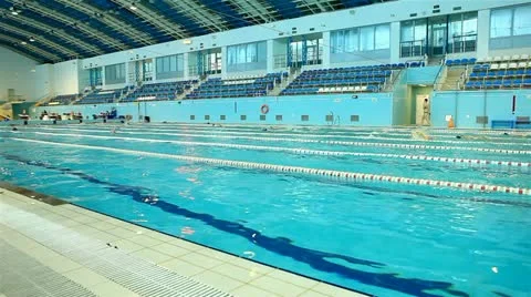 Training, swimming pool Stock Footage 22144895