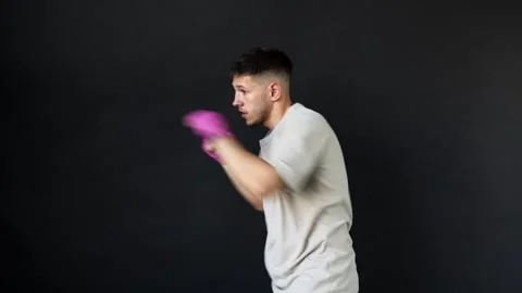Training techniques for improving boxing skills in a gym setting Stock Footage 312383721
