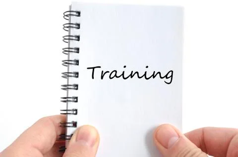 Training text concept Stock Photos