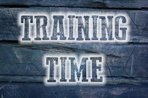 Training time concept Stock Illustration