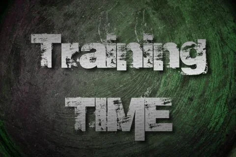 Training time concept Stock Illustration