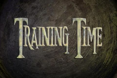 Training time concept Stock Illustration