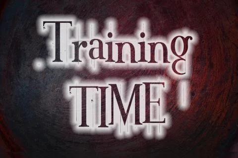 Training time concept Stock Illustration