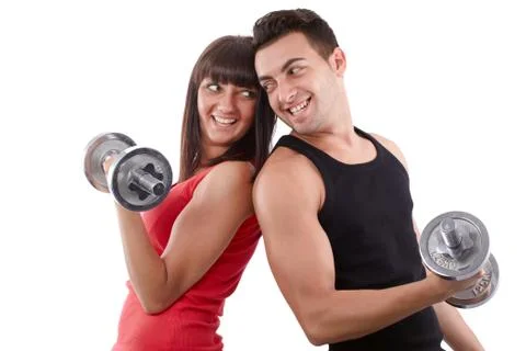 Training together Stock Photos