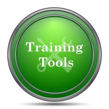 Training tools icon. Internet button on white background.. イラスト素材
