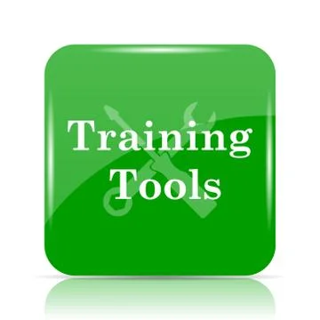 Training tools icon. Internet button on white background.. Stock Illustration