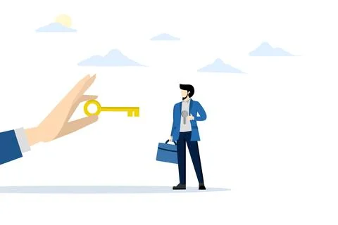 Training to unlock the true potential of employees and achieve career success Stock Illustration