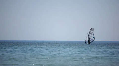 Training for windsurfing 스톡 동영상 10861030